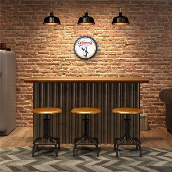 Hamm's Beer Metal Bottle Cap Sign Garage Shop Bar Man Cave Collect LARGE NEW - Picture 2 of 6